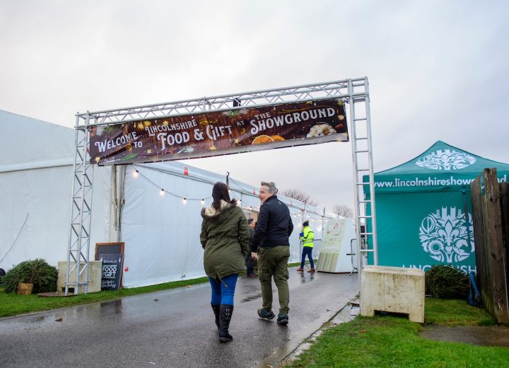 food and gift fair entrance banner