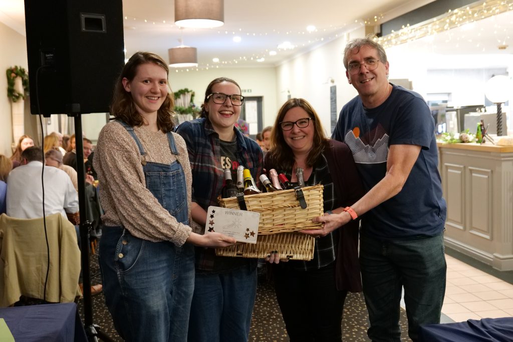 Shooting Star Chippy Quiz 2024 winners (from left to right) Emily Ashberry, Millie Edgley, Anne Nugent and Gary Nugent.